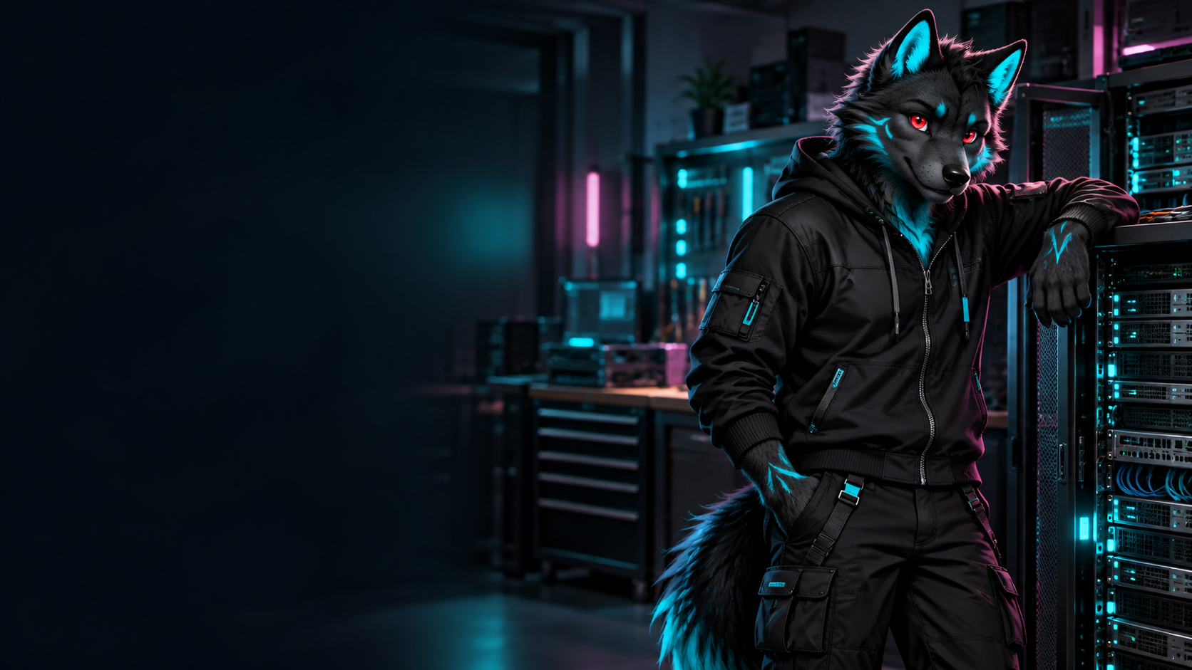 Der dunkle Wolf-Avatar von CleanerTutorial